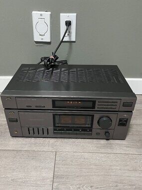VINTAGE JVC RX-R75TN AMP and RECEIVER Tested Work